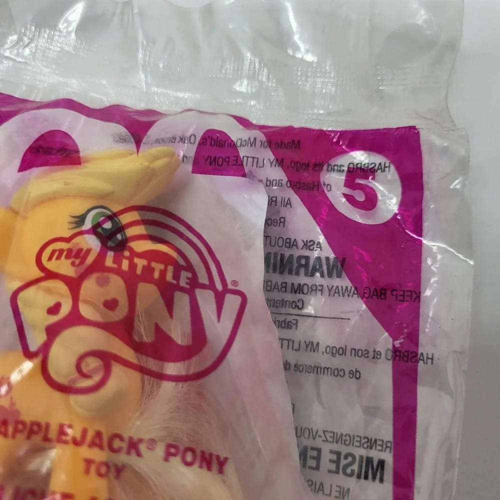 My Little Pony AppleJack #5 McDonald's Happy Meal Toy 2015‎ NIP Kids Collectible
